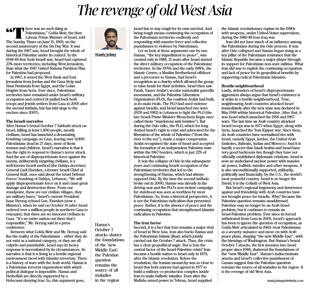 The revenge of old West Asia - Page No.8, GS 2
