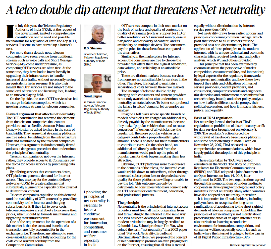 A telco double dip attempt that threatens Net neutrality - Page No.6, GS 3