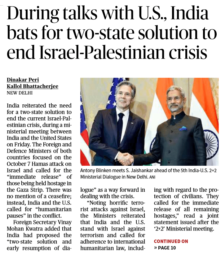Two-state solution - Page No.1, GS 2