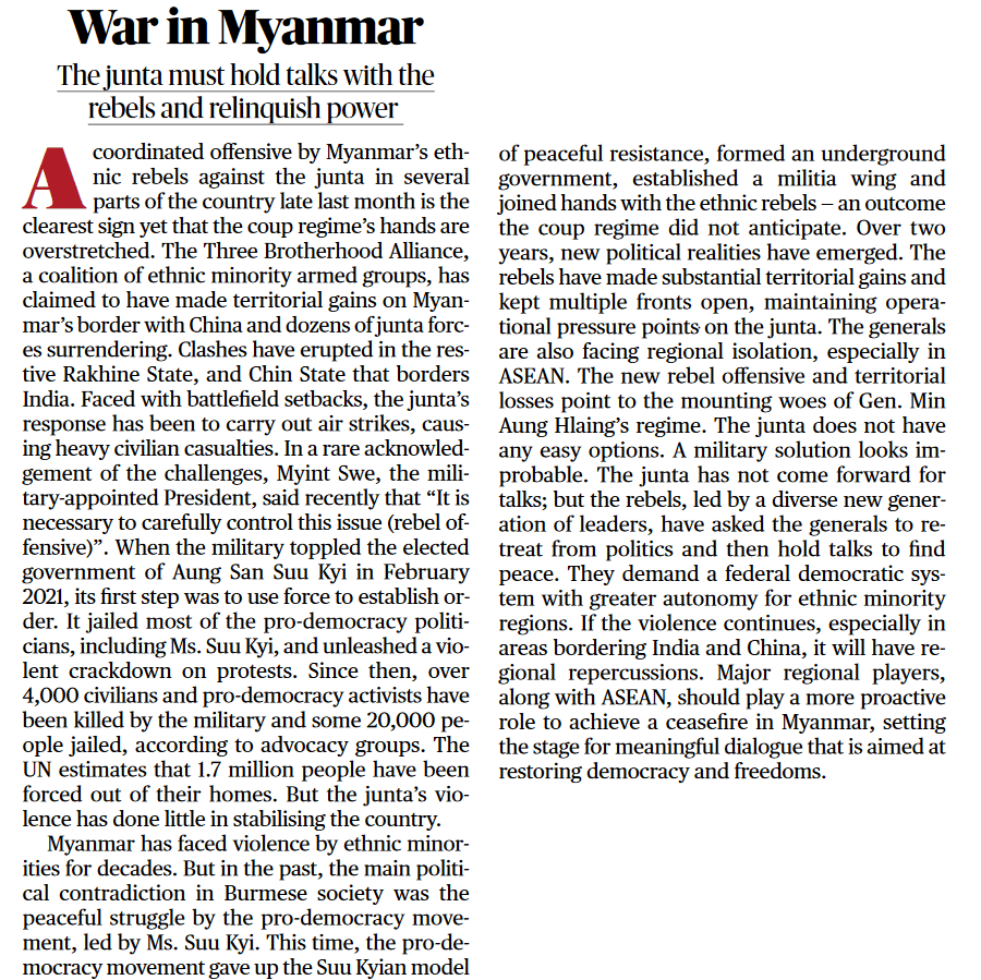 War in Myanmar - Page No.8, GS 2