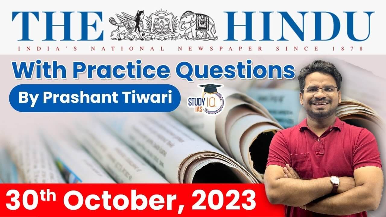 the hindu analysis 30 october 2023